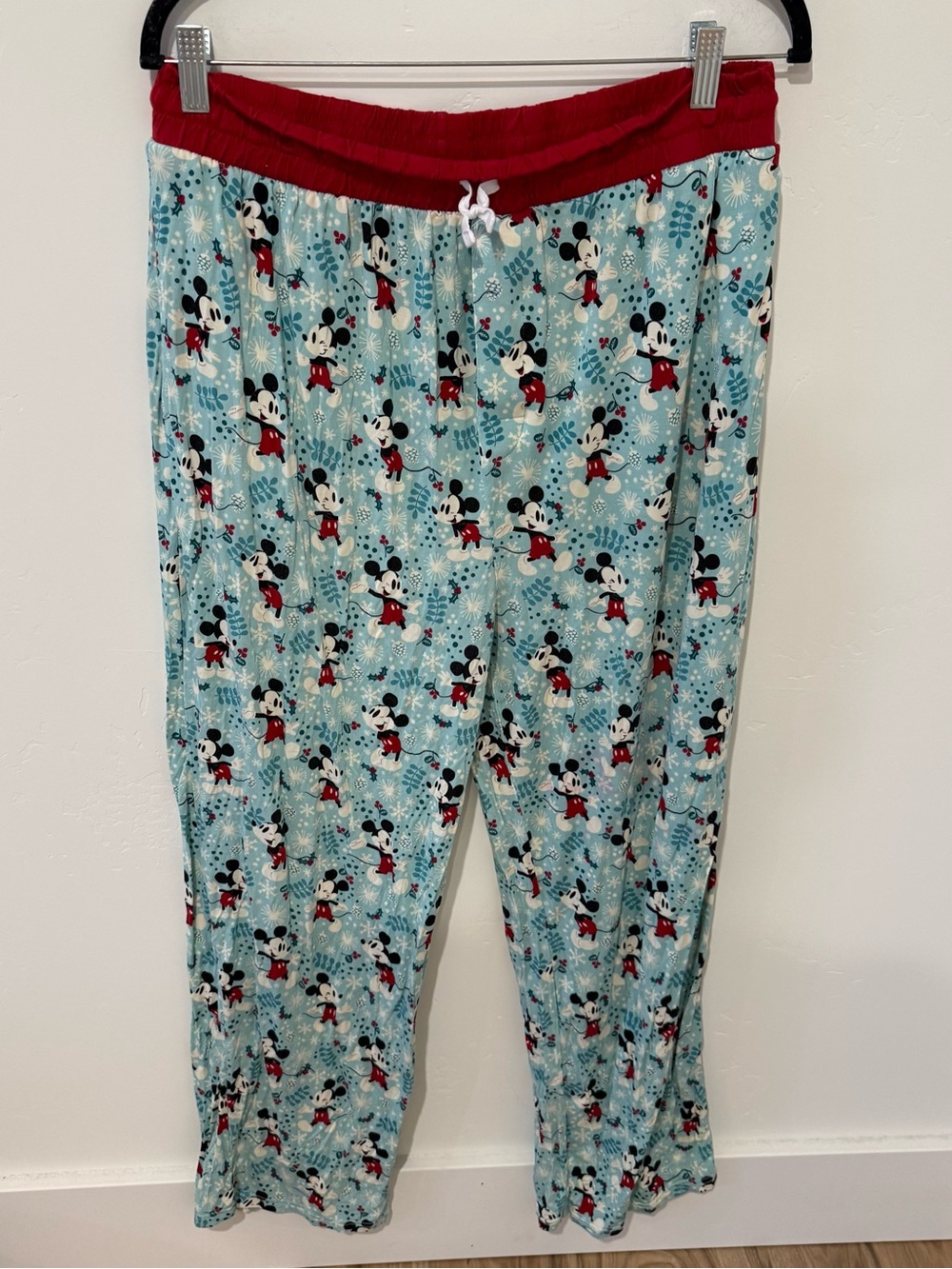 Little Sleepies Mickey Mouse Holiday Christmas Pajama Pants Men’s XL Bamboo